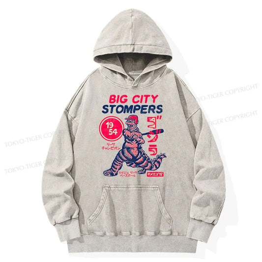 Tokyo-Tiger Big City Stompers Washed Hoodie