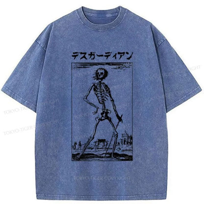 Tokyo-Tiger Death Guardian Japanese Washed T-Shirt