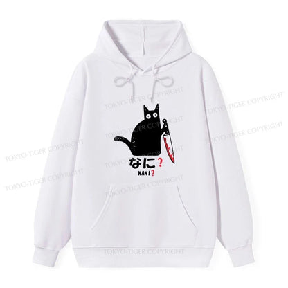 Tokyo-Tiger A Puzzled Cat Holding A Knife Classic Hoodie