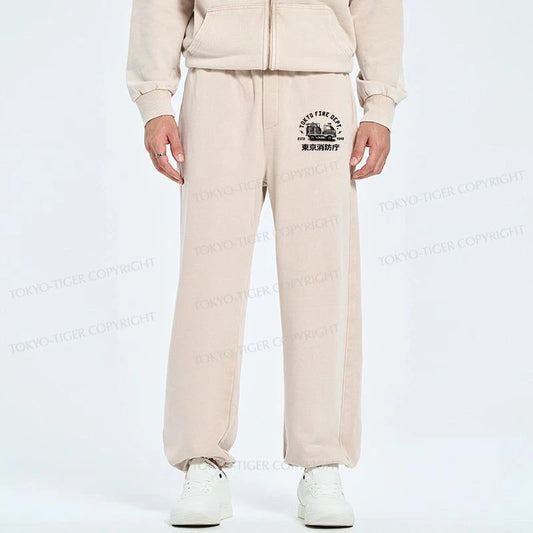 Tokyo-Tiger Tokyo Fire Dept Washed Sweatpants