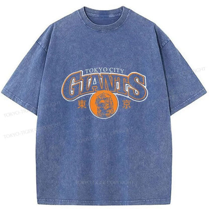 Tokyo-Tiger Tokyo City Giants Washed T-Shirt