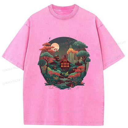 Tokyo-Tiger Japanese Village Washed T-Shirt