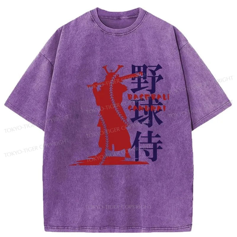 Tokyo-Tiger Baseball Samurai Washed T-Shirt