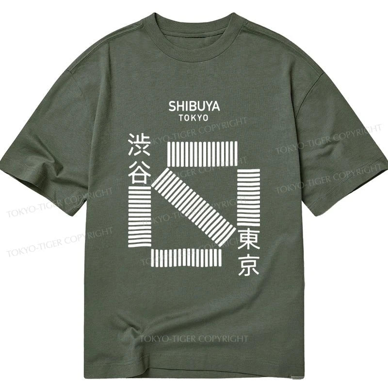 Tokyo-Tiger Japanese Shibuya Crossing Classic T-Shirt