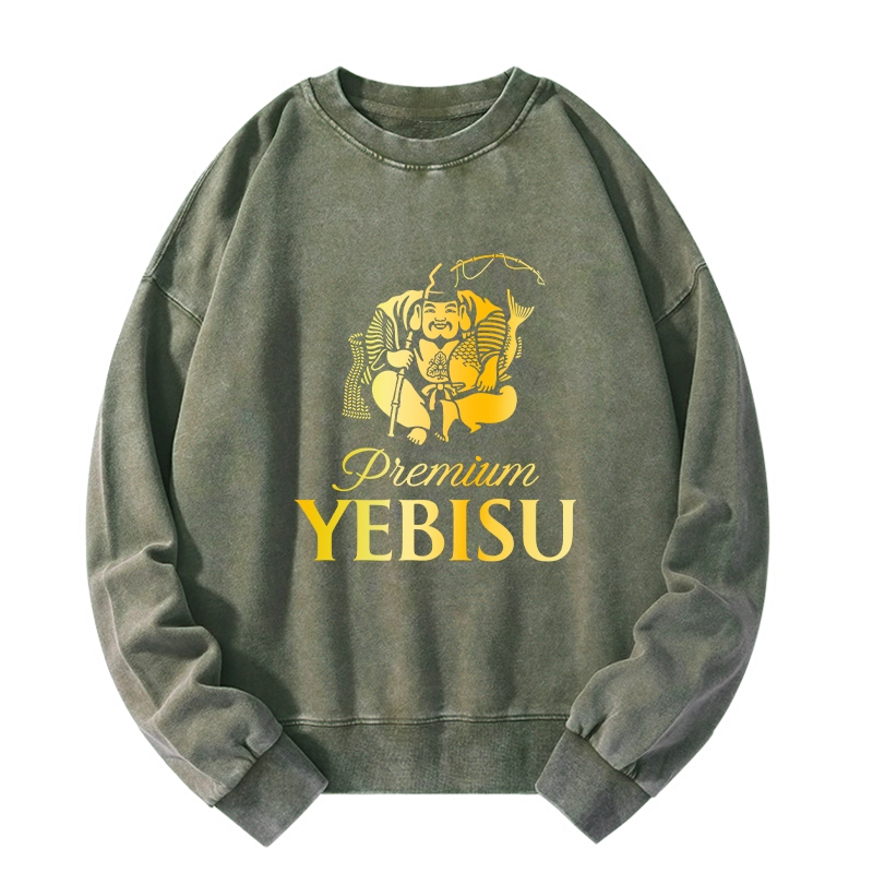 Tokyo-Tiger Yebisu Beer Golden Washed Sweatshirt