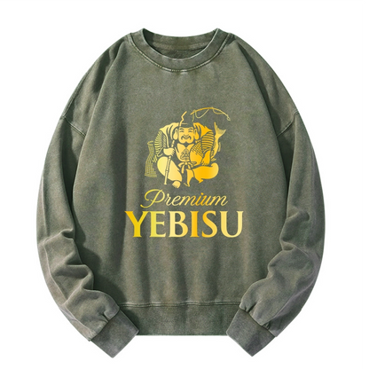 Tokyo-Tiger Yebisu Beer Golden Washed Sweatshirt