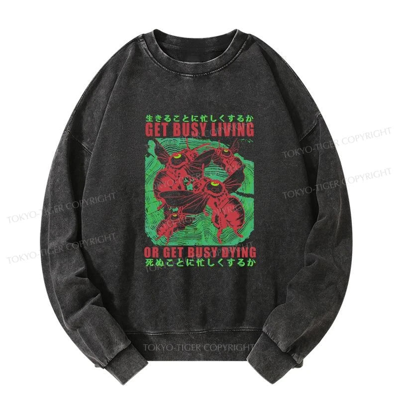 Tokyo-Tiger Busy Bee Japanese Washed Sweatshirt