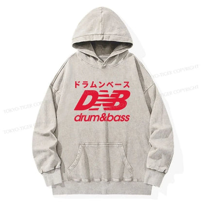 Tokyo-Tiger Drum And Bass Japan Washed Hoodie