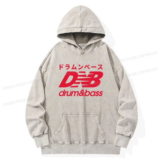 Tokyo-Tiger Drum And Bass Japan Washed Hoodie