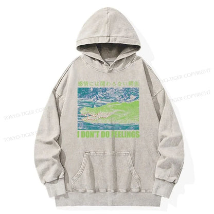 Tokyo-Tiger An Emotionless Crocodile Washed Hoodie