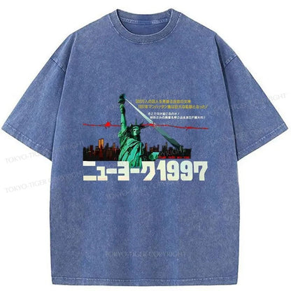 Tokyo-Tiger Escape From New York 1997 Washed T-Shirt