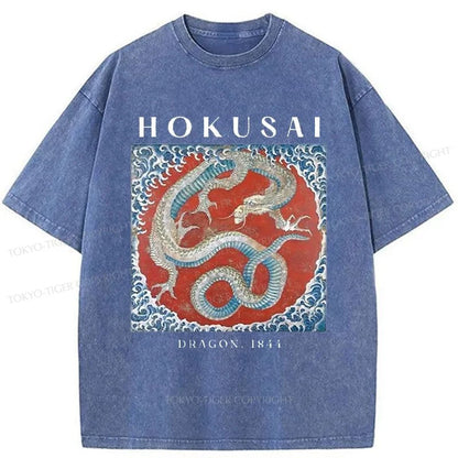 Tokyo-Tiger Japanese Dragon Washed T-Shirt