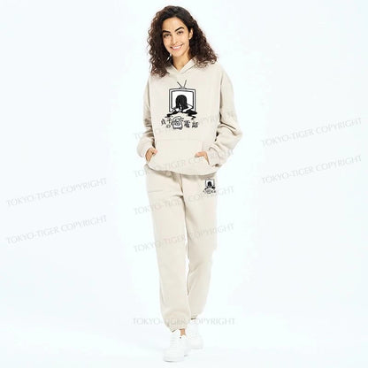 Tokyo-Tiger The Ring Sadako Fleece Lined Hoodie Set