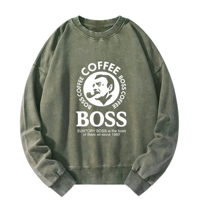 Tokyo-Tiger Boss Is The Boss Of Them All Washed Sweatshirt