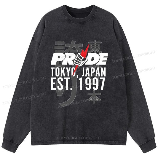 Tokyo-Tiger Pride FC Tokyo Japan Washed Long Sleeve T-Shirt