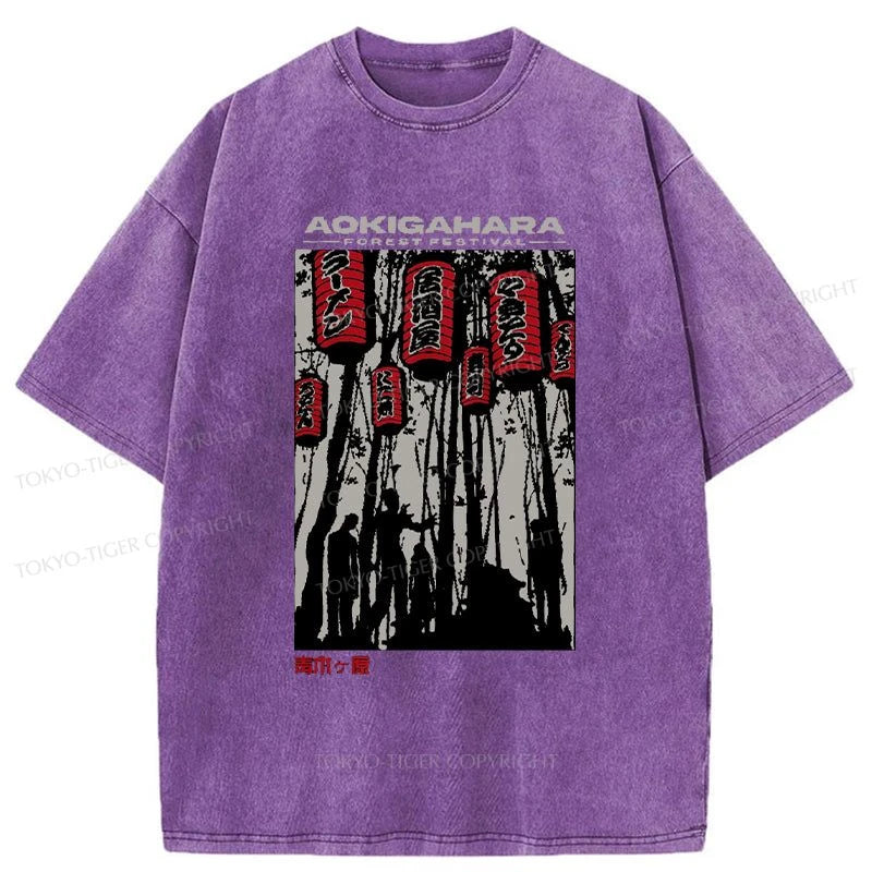 Tokyo-Tiger Aokigahara Japanese Washed T-Shirt