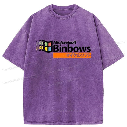 Tokyo-Tiger Michaelsoft Binbows Essential Washed T-Shirt