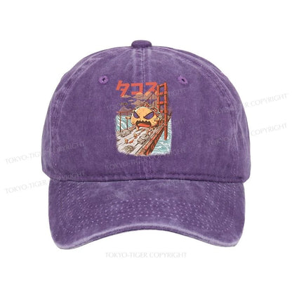 Tokyo-Tiger The Great Taco Kaiju Japanese Washed Cap