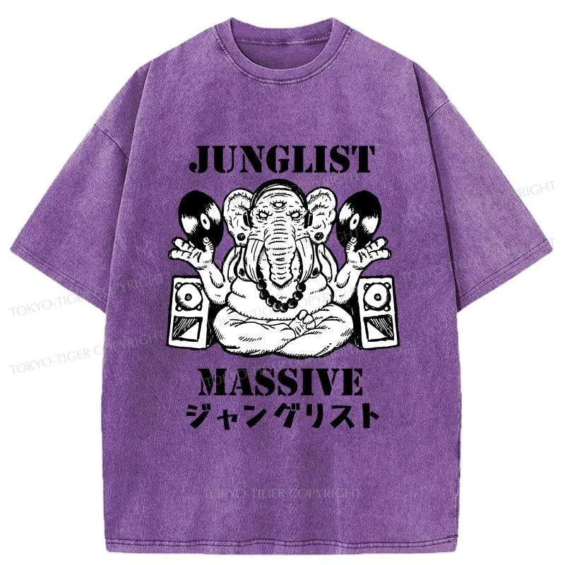 Tokyo-Tiger Junglist Massive Washed T-Shirt