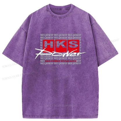 Tokyo-Tiger HKS Power Washed T-Shirt