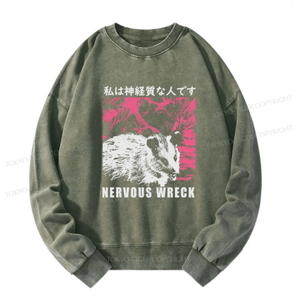 Tokyo-Tiger Nervous Wreck Washed Sweatshirt