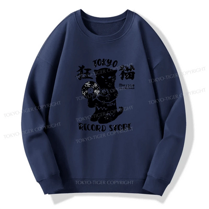 Tokyo-Tiger Tokyo Record Store Cat CD Sweatshirt