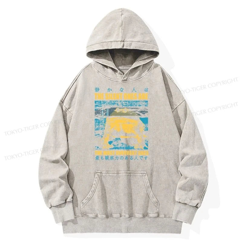 Tokyo-Tiger Silent Frog Japanese Washed Hoodie