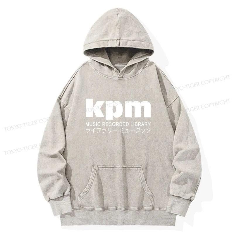 Tokyo-Tiger KPM Music Washed Hoodie