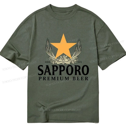 Tokyo-Tiger Sapporo Beer Logo Japanese Classic T-Shirt