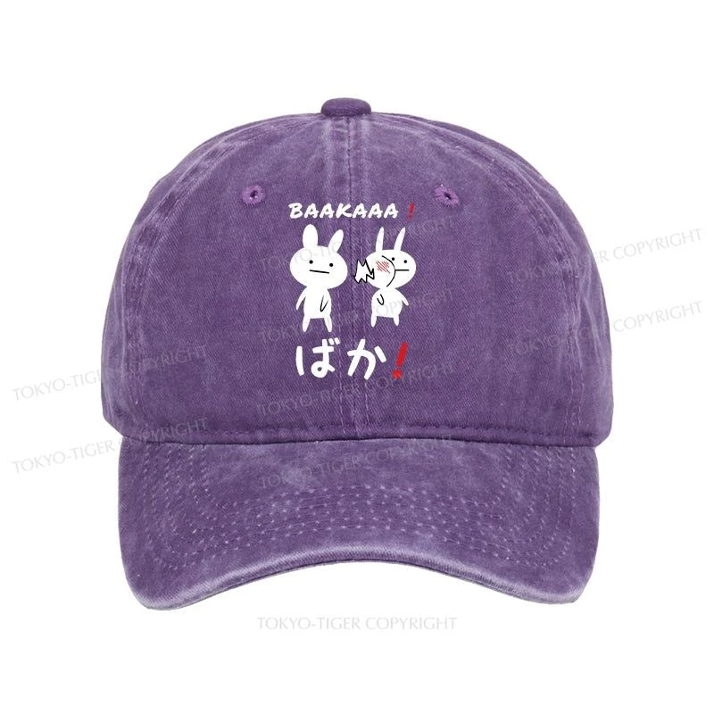 Tokyo-Tiger Anime Baka Manga Slap Washed Cap