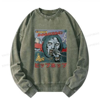 Tokyo-Tiger Mf Doom Japan Washed Sweatshirt