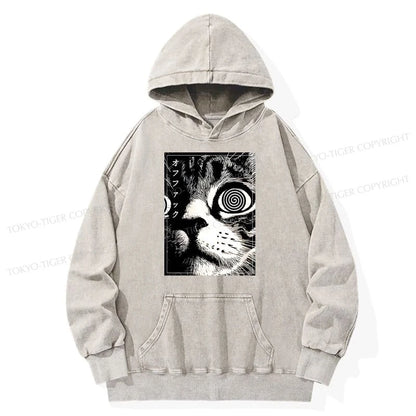 Tokyo-Tiger Scary Cat Japan Washed Hoodie