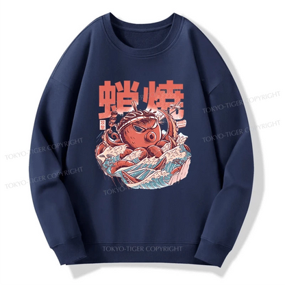 Tokyo-Tiger The Great Wave Takoyaki Japanese Sweatshirt