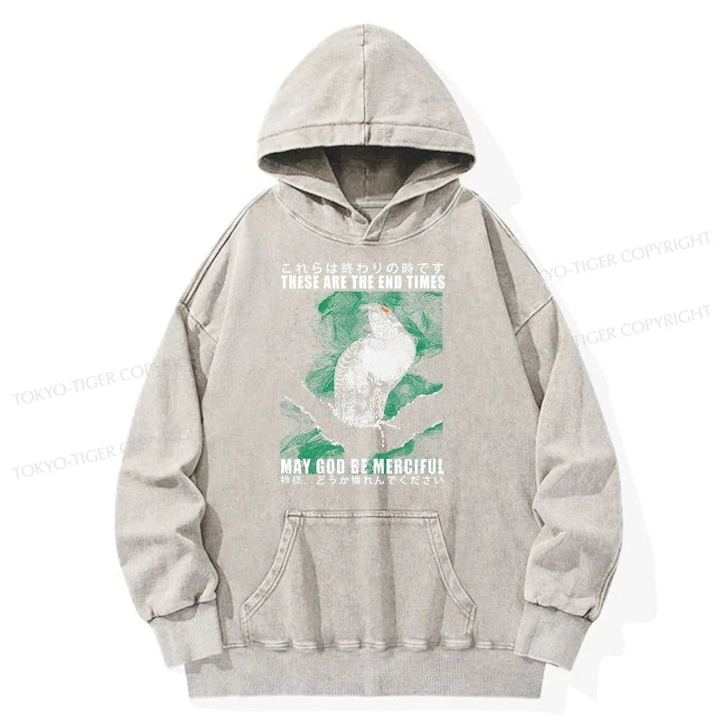 Tokyo-Tiger These Are The End Bird Washed Hoodie