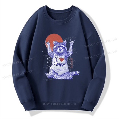 Tokyo-Tiger I love Trash Sweatshirt