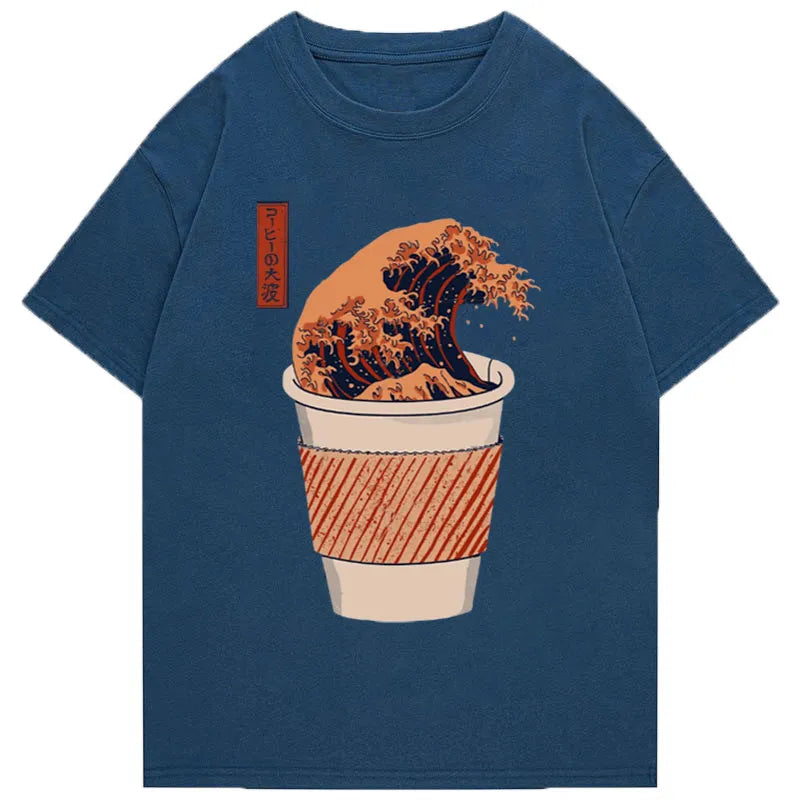 Tokyo-Tiger The Great Wave of Coffee Classic T-Shirt