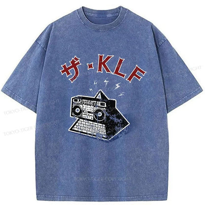 Tokyo-Tiger The KLF Logo Japan Washed T-Shirt