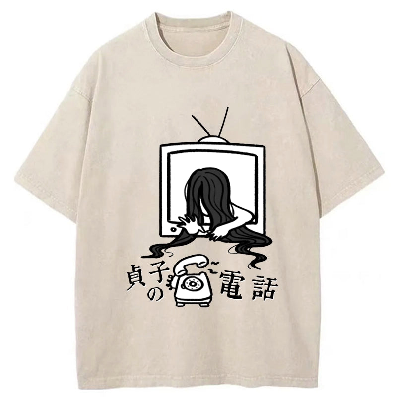Tokyo-Tiger The Ring Sadako Washed T-Shirt