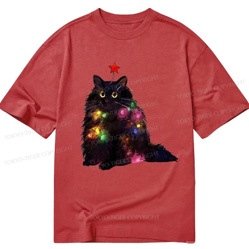 Tokyo-Tiger Christmas Lights Cat Classic T-Shirt