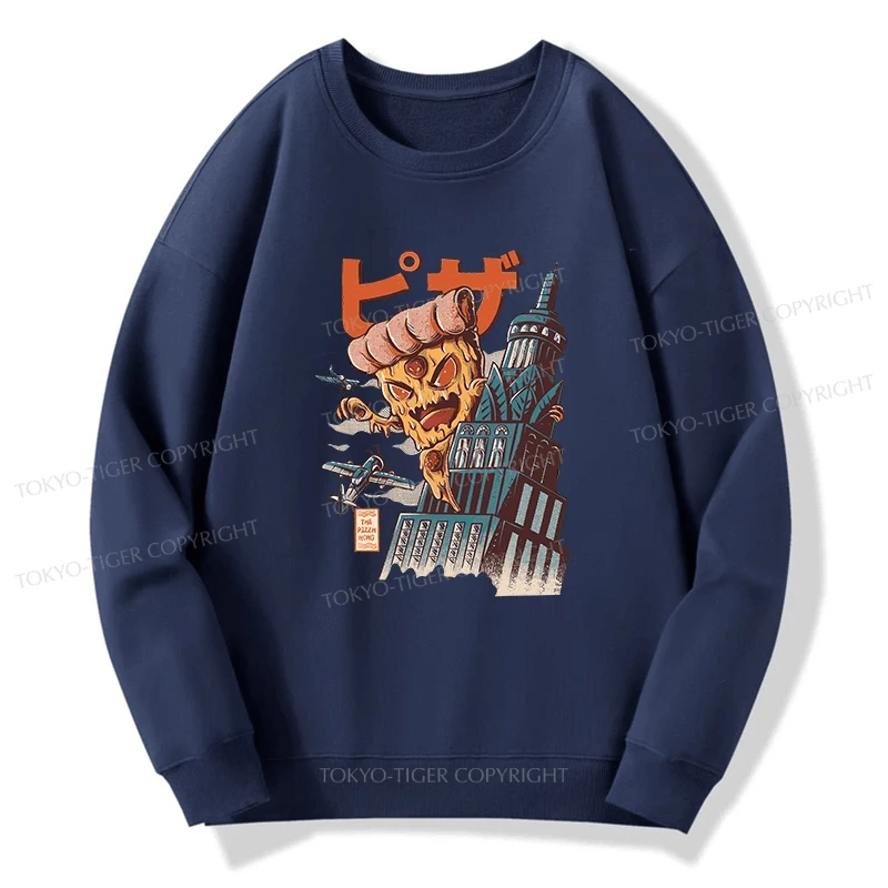 Tokyo-Tiger Great Pizza Kaiju Japanese Sweatshirt