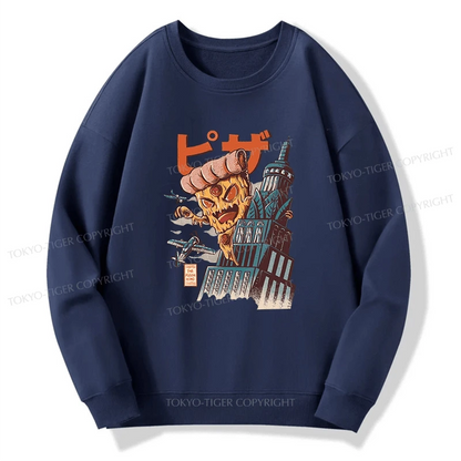 Tokyo-Tiger Great Pizza Kaiju Japanese Sweatshirt