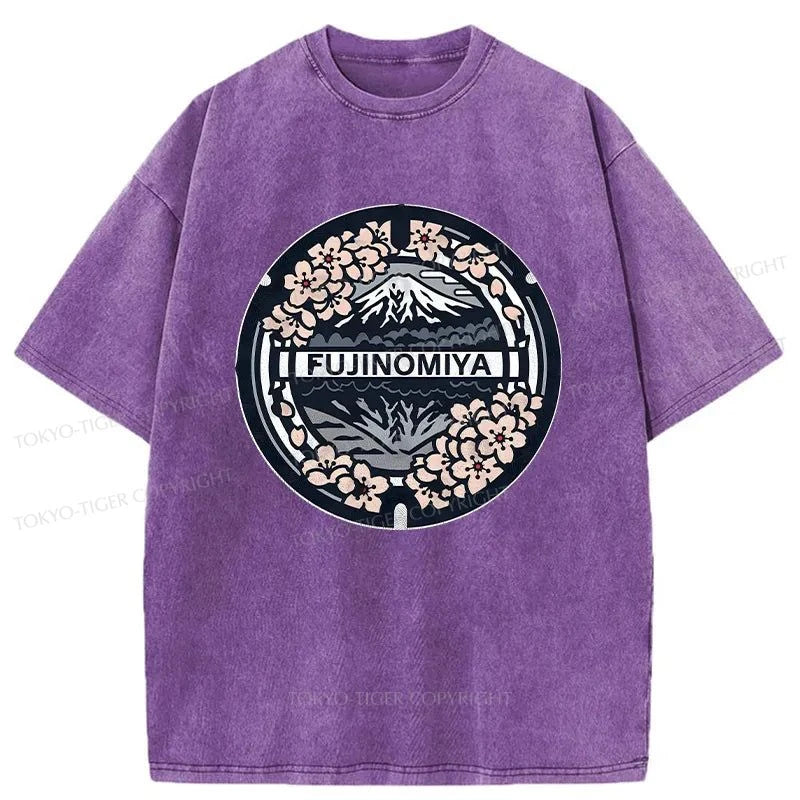 Tokyo-Tiger Fujinomiya Manhole Cover Washed T-Shirt