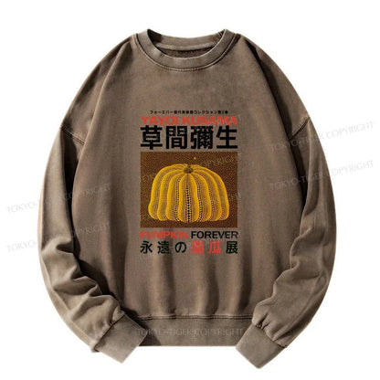 Tokyo-Tiger Forever Pumpkin Exhibition Japanese Washed Sweatshirt