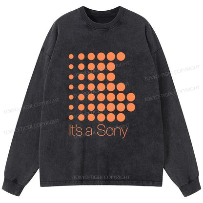 Tokyo-Tiger It's A Sony Washed Long Sleeve T-Shirt