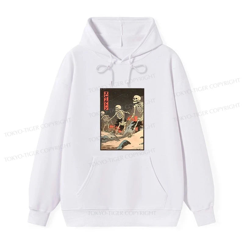 Tokyo-Tiger Japanese Rising Skeletons Classic Hoodie