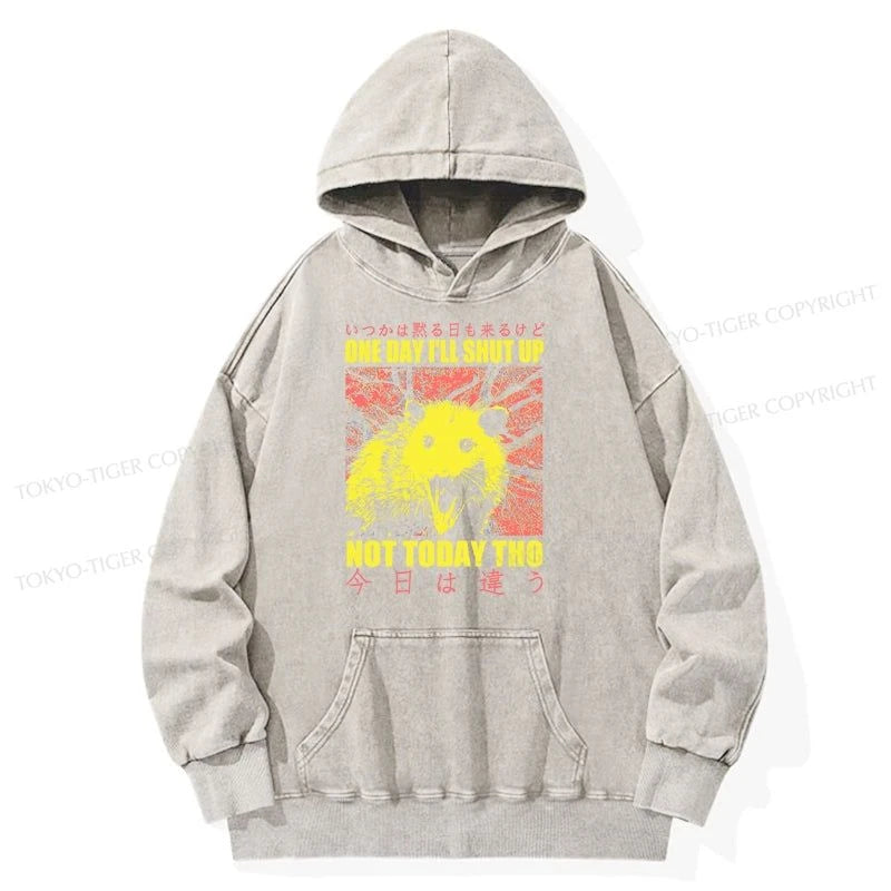 Tokyo-Tiger Negative Possum Japanese Washed Hoodie