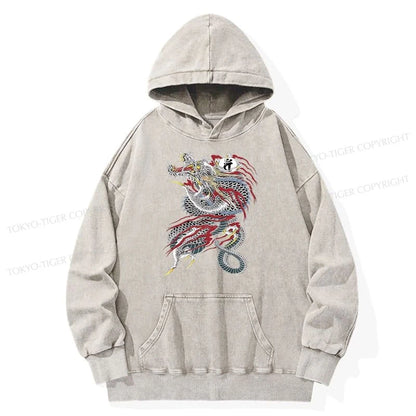 Tokyo-Tiger Dragon of Dojima Washed Hoodie