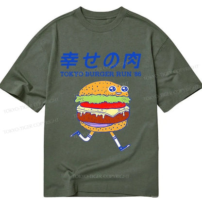 Tokyo-Tiger Tokyo Burger Run Japanese Classic T-Shirt