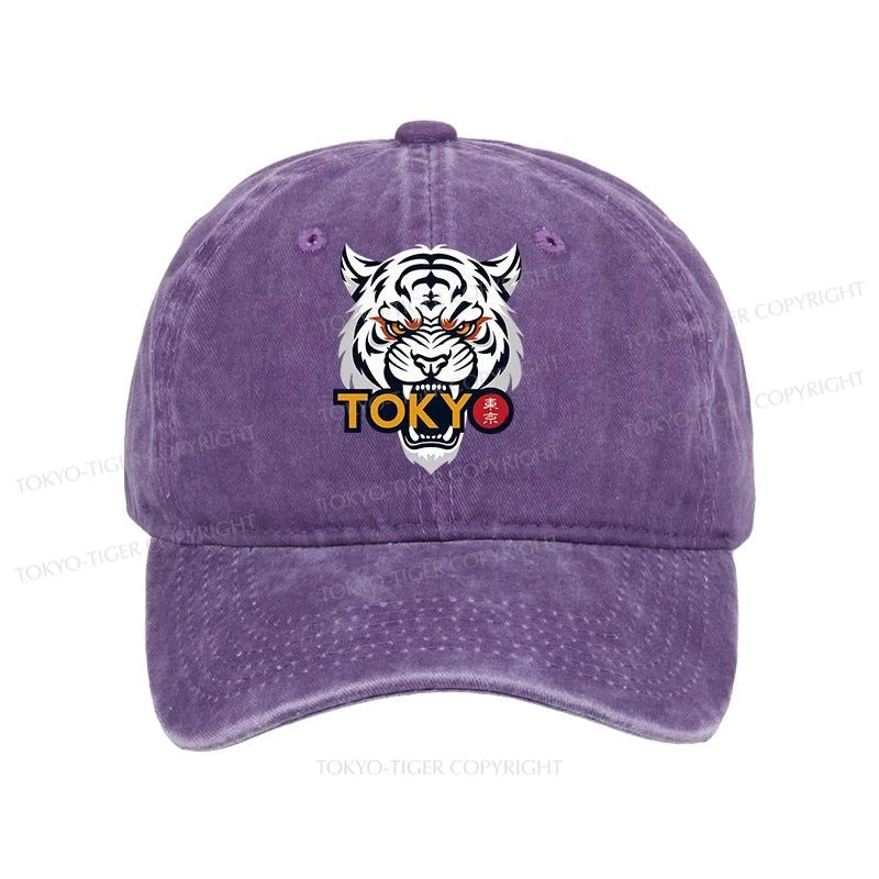 Tokyo-Tiger Logo Washed Cap