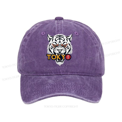 Tokyo-Tiger Logo Washed Cap